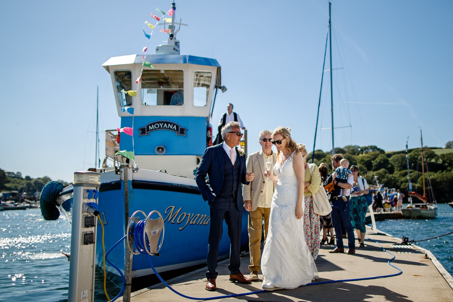st mawes ferry wedding