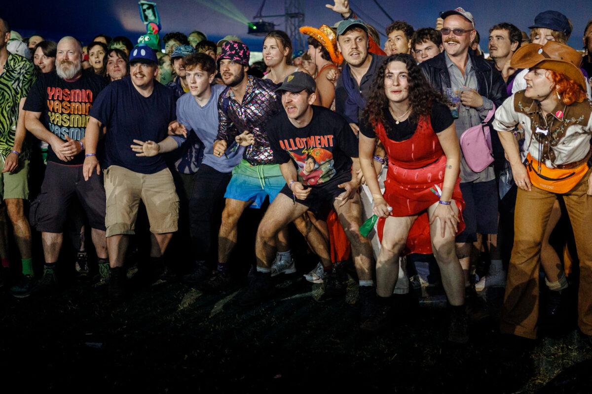 mosh pit at green man festival 2026