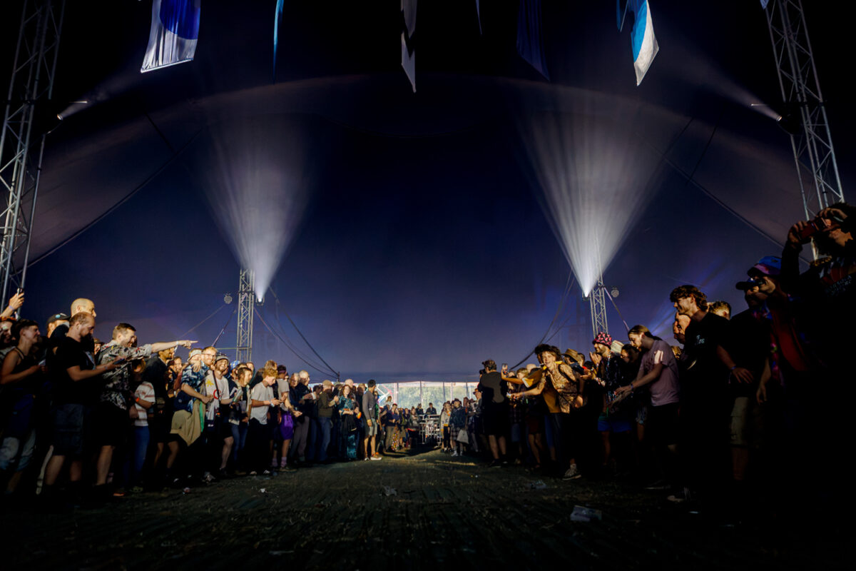 wall of death at green man festival