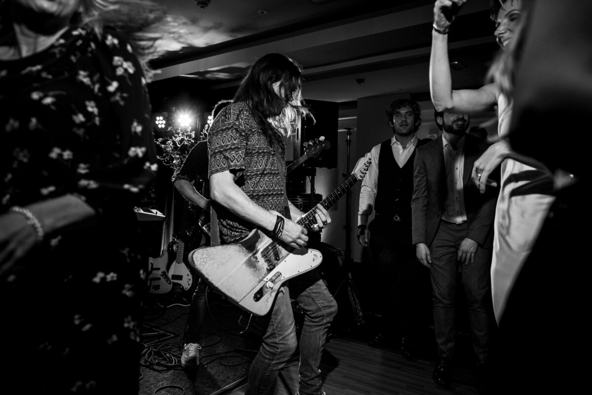 Steff and Jan's wedding band - the indie killers playing during their wedding reception