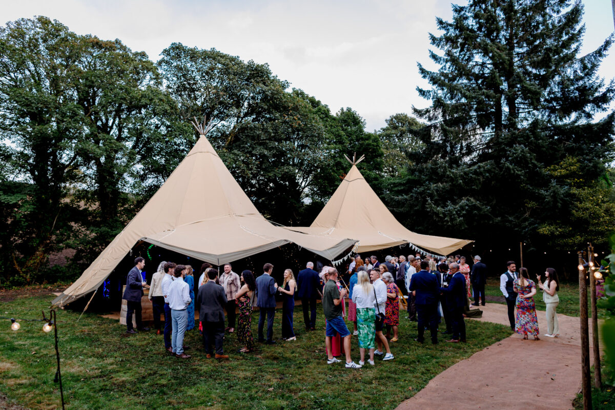 a tipi wedding in cornwall